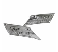 Frecce adattabili per scooter Piaggio 50 Zip 2000+ trasparenti con LED (coppia)