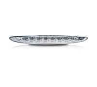Frecce Auto Per Gen Per MINI Per Cooper Per R50 Per R53 Per Hatchback 2002-2006 63256935790 8-LED High Mount Terzo 3rd Freno Stop Luce Coda Indicatori di direzione(Clear Lens)