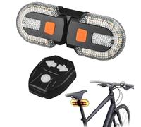 Frecce Bici,Luce Posteriore da Corsa, Indicatori di Direzione Wireless Separati con Telecomando,Frecce Bici Elettrica,Ricarica USB per all Ciclismo Sicurezza Avvertimento Luci e Riflettori