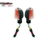 FRECCE CARBON LOOK LENTE TRASPARENTE MOTOCICLI SCOOTER 12 V BATTERIA 246480020