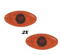 FRECCE DA CARENA MOTO OVALI INDICATORI DIREZIONE LENTE ARANCIONE PER CARENA