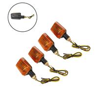 Frecce Lampeggiante Segnale Colorato 12V 4xmotorcycle Nero Anteriore Alogeno