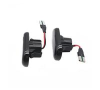 Frecce Laterali 2x indicatori direzione dinamici LED laterali per mercedes per benz per Smart per FORTWO per Cabriolet 453 Led-Faro Profondità(Smoked black)