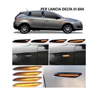 FRECCE LATERALI LED DINAMICHE PROGRESSIVE LANCIA DELTA 844 MK3 NERO FUME' CANBUS