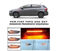 FRECCE LATERALI LED DINAMICHE PROGRESSIVE per FIAT TIPO 356 357 CRYSTAL CANBUS