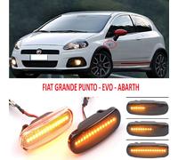 FRECCE LATERALI LED SEQUENZIALI FIAT GRANDE PUNTO EVO ABARTH DINAMICHE NERO FUME