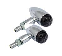 Frecce LED Ø 27mm micro bullet cromate fumè (2 pezzi)