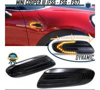 Frecce LED Dinamiche Nere PER Mini Cooper F55 F56 F57 CANBUS NO Error Certificat