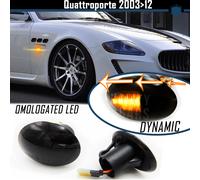 Frecce LED Dinamiche SEQUENZIALI per MASERATI QUATTROPORTE V Nere CANBUS Omologa