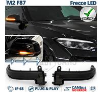 Frecce LED Dinamiche Specchietti per Bmw M2 F87 Omologate Nere Canbus