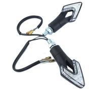 FRECCE LED INDICATORI DESTRA SINISTRA NERE OMOLOGATE STELVIO PER MOTO UNIVERSALI