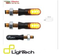 LIGHTECH COPPIA INDICATORI FRECCE LED FRE928NER UNIVERSALI OMOLOGATE MOTO