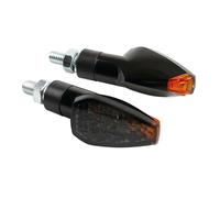 Frecce LED Moto Tuareg 12V Indicatori Direzione Nero Lente Bianca Omologate