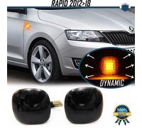 Frecce LED Sequenziali Dinamiche per SKODA RAPID 12-18 CANBUS NO Error Omologate