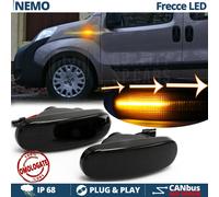 Frecce LED Sequenziali per Citroen Nemo DINAMICHE Laterali Nere CANBUS Omologate