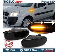Frecce LED Sequenziali per DOBLÒ 1 2006> DINAMICHE Laterali Nere CANBUS Omologat