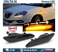Frecce LED Sequenziali per Lancia Delta 3 DINAMICHE Laterali Nere Fumè CANBUS