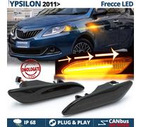 Frecce LED Sequenziali per Lancia Ypsilon 2 DINAMICHE Laterali Nere Fumè CANBUS