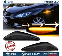 Frecce LED Sequenziali per Mazda 6 GH DINAMICHE Nere CANBUS Omologate Plug&Play