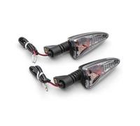 Frecce Moto 2 Pezzi Luce Direzione Anteriore Posteriore Per Motocicletta Lampeggiante Compatible Con Triumph Per Daytona 675 675r 2011-2015 Per Tiger 800 1050(Black With Line)