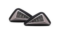 frecce moto 2 Pezzi Triangolo Di Fumo Indicatori Di Direzione Diurna Scorre Lampada 12V Lampada Lampeggiante mini moto(2pcs Yellow White)