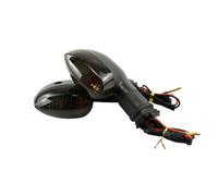 Frecce Moto 2PCS Moto Indicatore di Direzione Della Lampada Della Luce Fit Uso for YAMAHA YZF R1 R6 R125 R25 R3 FZ-6N XJ6 Frecce Moto Piccole(Grey)