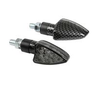 FRECCE MOTO A LED CARBON OMOLOGATE INDICATORI DI DIREZIONE MOTORE UNIVERSALI