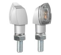 Lampa Frecce moto Volt 90505 – Indicatori direzione LED 36x18 mm Luce arancio Omologate Argento