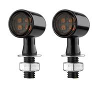 frecce Moto Compatibile con 2 Pezzi 4 Pezzi Luci di Direzione per Motociclette Ambra Rosso Bianco Luce Freno Luce Lampeggiante Luce Impermeabile(2pcs Amber Red)