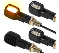 Frecce Moto LED 12V per Moto, Omologate E24 Mini Indicatore, Rettangolare, IP67