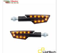 Frecce Moto Led lightech Indicatori di Direzione Omologate Nere Coppia Kawasaki