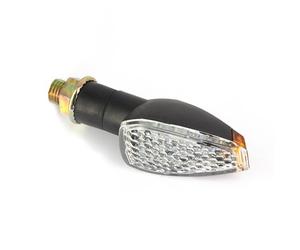 FRECCE MOTO LED NERE OMOLOGATE NERE Triangolare Corto Nero UNIVERSALI