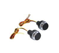 frecce moto Per Manubrio Da 22 Mm Indicatore Direzione Laterale Bianco Giallo/rosso/blu Impugnatura Indicatore Direzione Del Manubrio Della Motocicletta mini moto(White to Red)