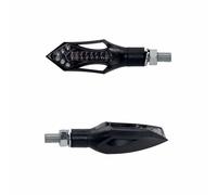 Frecce moto taac fr14 14 led fume-nere (m8 - lunghezza 74mm - h 26mm) (coppia) q