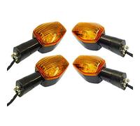 Frecce Moto Uso adatto for Honda CBR1000RR CBR 1000 RR 2004 2005 2006 2007 4 pezzi anteriore e amp; Lampadina for indicatori di direzione posteriori Frecce Moto Piccole (Color : Amber Lens)