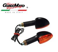 FRECCE NERE LENTE ARANCIO OMOLOGATE MOTOCICLI SCOOTER 12 V BATTERIA 404121475