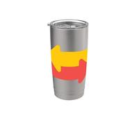 Frecce opposte Bicchiere termico in acciaio inox doppia parete