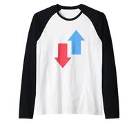 Frecce opposte Maglia con Maniche Raglan