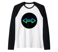 Frecce opposte Maglia con Maniche Raglan