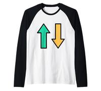 Frecce opposte Maglia con Maniche Raglan