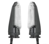 Frecce Universali per Moto e Scooter 7.2x3cm | ABS agli urti, tecnologia LED efficiente, impermeabile, visibilità notturna, installazione diretta(Gray)