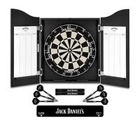 Freccette con licenza ufficiale Jack Daniel's stampato Home Centre in nero con bersaglio | Logo JD (CAB512)