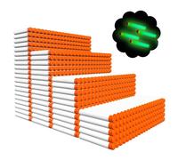 Freccette di ricarica da 1000 pezzi per Nerf N Strike Elite serie 2.0 Glow at The Dark Bullets Pack - Compatibile con tutti i Blasters Elite Bianco