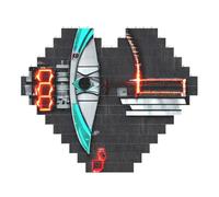 Freccette Frecce Stampa Art Mattone Puzzle a forma di cuore Blocchi di costruzione fai da te Set 3D Puzzle Decorazione Casa 53 Pezzi