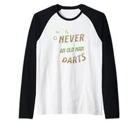 Freccette Giocatore Freccette Gioco Dart Giocatore Freccette Lover Lancio Maglia con Maniche Raglan