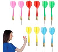 Freccette in plastica da 10 pezzi, Freccette professionali punta plastica, freccette di sicurezza Accessori per freccette da gioco al coperto, freccette professionali