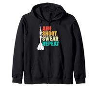 Freccette mirate a sparare con la Ripetizione Felpa con Cappuccio