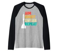 Freccette mirate a sparare con la Ripetizione Maglia con Maniche Raglan