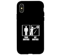 Freccette Your Brother My Brother Sister Divertente giocatore di freccette Custodia per iPhone X/XS