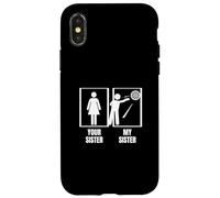 Freccette Your Sister My Sister Brother Divertente giocatore di freccette Custodia per iPhone X/XS